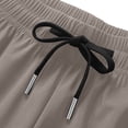thumbnail image 6 of CQONEPT Mens Athletic Shorts Big and Tall Gym Pocket Shorts Quick Dry Lightweight Workout Basketball Drawstring Tennis Pant Khaki XL, 6 of 6