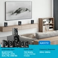 thumbnail image 2 of Acoustic Audio AA5172 700W Bluetooth Home Theater 5.1 Speaker System with FM Tuner, USB, SD Card, Remote Control, Powered Sub (6 Speakers, 5.1 Channels, Black with Gray), 2 of 6