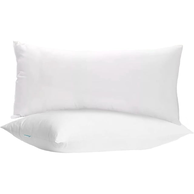 KITUL Almohada Cervical King Size – Pack de 2 – Espuma Viscoelástica Hipoalergénica – Funda Lavable – Ideal para Dormir de Lado y Boca Arr