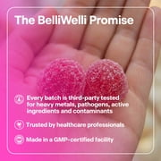 BelliWelli Daily Fiber Gummy Supplement with Probiotics, and Collagen - Watermelon 64 Count