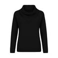 thumbnail image 5 of Yigetop Chandail à Col Roulé pour Femmes, Chandail à Col Roulé Surdimensionné pour Femmes, Mode Automne Hiver, Chandail à Manches Longues Tendance, Chandails d'Hiver pour Femmes, Noir P, 5 of 5