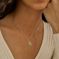 thumbnail image 3 of August Birthstone Necklace Women Heart Necklace Peridot Crystal 925 Sterling Silver Pendant Jewelry Wedding Birthday Mother's Day Gifts Hipunk, 3 of 9