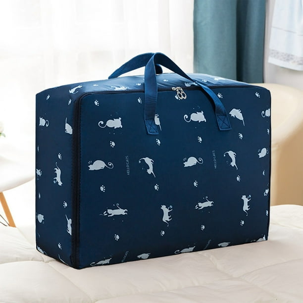 Travel Storage Bag Multi Functional Pull Rod Waterproof Foldable Extra Large Handbag Clothes Moving Luggage Storage Bag