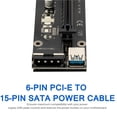thumbnail image 2 of Ver006S 4Pin Usb3.0 Pci-E A Pcie 1X A 16Xtransfer Tarjeta De Transferencia Cable De Extensión De Gráficos Cateissary EL010922-00, 2 of 6