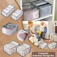 thumbnail image 4 of Ramiter Mesh Clothes Storage Box Trouser Compartment Storage Box Drawer Compartment Bag Storage Cubes with Lids, 4 of 5