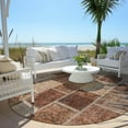 thumbnail image 6 of Addison Rugs Chantille Indoor/Outdoor Transitional Patchwork Paprika Washable Round Rug, 8' x 8', 6 of 6
