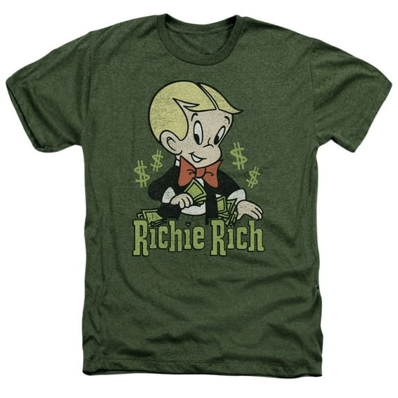 Richie Rich - Rich Logo - Heather Short Sleeve Shirt - X-Large