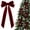 Wine WE, variant on 16PCS Velvet Christmas Bows Soft Fabric Gift Wrap Tree Wreath Table Accent Wedding Party Snack Baking Candy Bag Home Decoration Durable Reusable Versatile Holiday Accessories