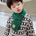 thumbnail image 3 of Kids Knitted Scarf Fashion Solid Color Lightweight Soft Wrap Neck Warmer Scarves Winter Outdoor Comfortable Scarf for Boy Girl, 3 of 3