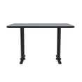 thumbnail image 2 of Cafe and Breakroom Table w T-Bases in Red (30 in. x 60 in./Gray Granite), 2 of 5