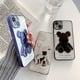 thumbnail image 2 of Funda de teléfono con oso para Apple, carcasa transparente a prueba de golpes para iphone 13 Pro Max, 12, 14 Pro Max, 11 Pro, XS, Max, XR, X, 7, 8 Plus, SE, 2 of 4