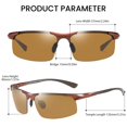 thumbnail image 3 of Gafas de sol DUCO DC8277 Fibra de carbono polarizadas para hombre, 3 of 5