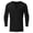 Black, variant on Krdevn Men's Casual V Neck Long Sleeve T Shirt Slim Fit Basic Solid Color Top Comfortable Breathable Soft Shirt for Daily Wear,XXL