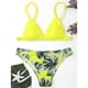 thumbnail image 1 of Augper Women Swimwear Bikini Set Print Leaves Push-Up Padded Bathing Swimsuit Beachwear, 1 of 5