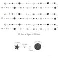 thumbnail image 2 of Cheerland Gothic Party Decoration Black Silver Full Moon Star Garlands, 3 Pieces, 2 of 8