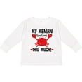 thumbnail image 3 of Inktastic Memaw Loves Me Grandson Gift Boys or Girls Long Sleeve Toddler T-Shirt, 3 of 5