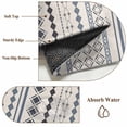 thumbnail image 5 of Bohemia Geometric Area Rugs 5x7 ft Beige Grey Blue Stripe Diamond Ethnic Style Washable Rug Non Slip Indoor Carpet Absorbent Floor Mat for Living Room Bedroom Dining Room, 5 of 9