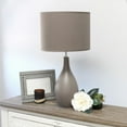 thumbnail image 2 of Simple Designs Oval Bowling Pin Base Ceramic Table Lamp, 2 of 7