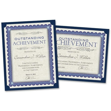 Southworth, SOUPF8, Certificate Holders, 10 / Pack, Navy Blue