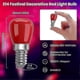 thumbnail image 3 of Pack E14 Red LED Light Bulbs: 3w E14, Decorative Red E14 LED Bulbs, 25w Replacement for Ambient Lighting, Halloween, Christmas, 3 of 5