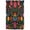 Black, variant on Bohemian Door Curtains for Door Window, French Sidelight Front Back Door Curtains With Tieback, Red Green Tribal Mexican Abstract Flower Kitchen Rod Pocket Drapes Panel, 54"x40"