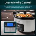 thumbnail image 4 of Elite Cuisine MST512 8.5Qt. Stainless Steel Programmable Slow Cooker with locking lid, 4 of 6