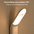 thumbnail image 3 of LED Night Light Touch Control Cabinet Light with 3 Color Temperature High Brightness Wardrobe Light 270° Rotatable Reading Light with Hook Stand Strong Magnetic Adsorption, 3 of 9