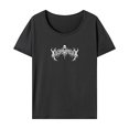 thumbnail image 1 of Camiseta Para Mujer Verano Suave Manga Corta Top Para Uso Diario Vacaciones Viajes M Gris, 1 of 7