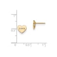 thumbnail image 2 of Real 14kt Yellow Gold Madi K Polished Love CZ Heart Post Earrings; for Adults and Teens; for Women and Men, 2 of 2