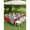 thumbnail image 3 of Outdoor Tablecloth with Umbrella Hole and Zipper, Red Roses Valentine's Day Rectangle Table Cloth 60x102 Inch Waterproof Tablecloth, Romantic Spring Floral Plaid Picnic Table Cover for Patio Camping, 3 of 7