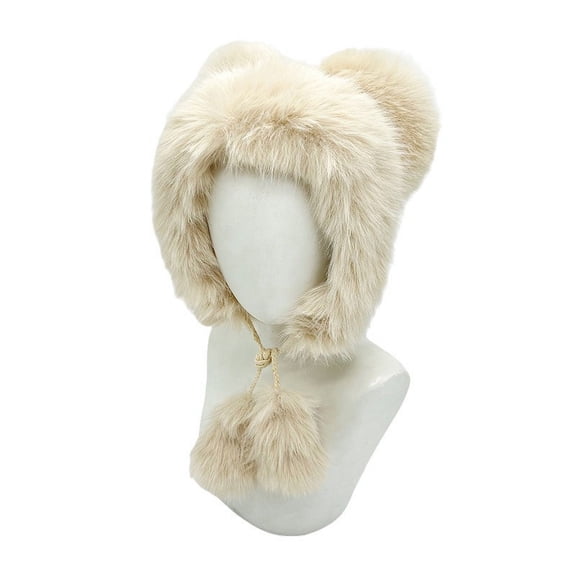 Aueoeo Comfortable Hats for Trendy Women'S Hat Knit Hat Windproof Ear Protection Thick Warm Hat Caps