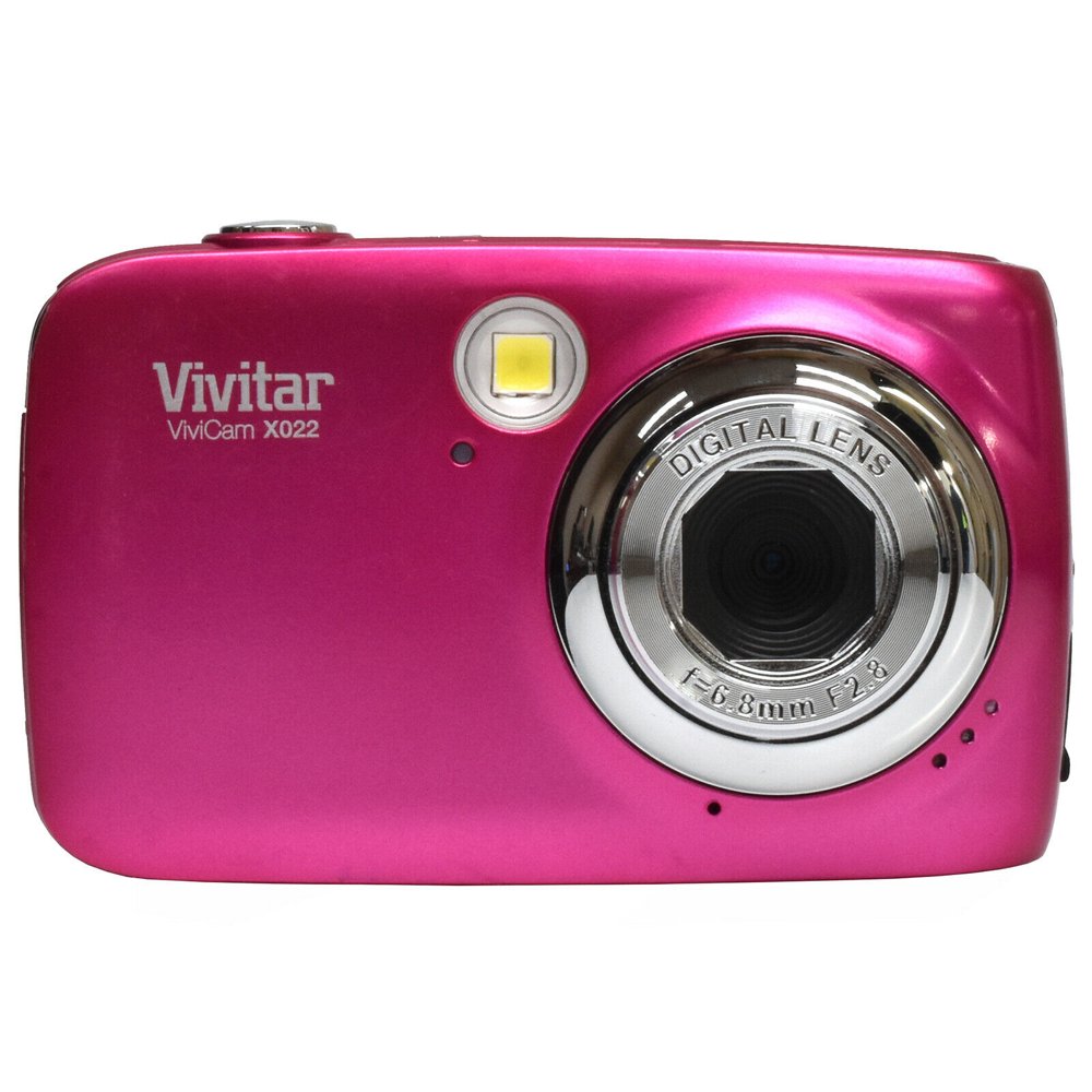 VIVITAR VX022PNK 10.1 Megapixel VX022 Digital Camera (Pink)
