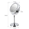 thumbnail image 3 of 10X Magnifying Lighted Makeup Mirror, 7 Inch Two Sided White Daylight LED Shadow Free LED Vanity Mirror, Battery and USB Cable Operated(Include 3 AAA Rechargeable Batteries), 3 of 7