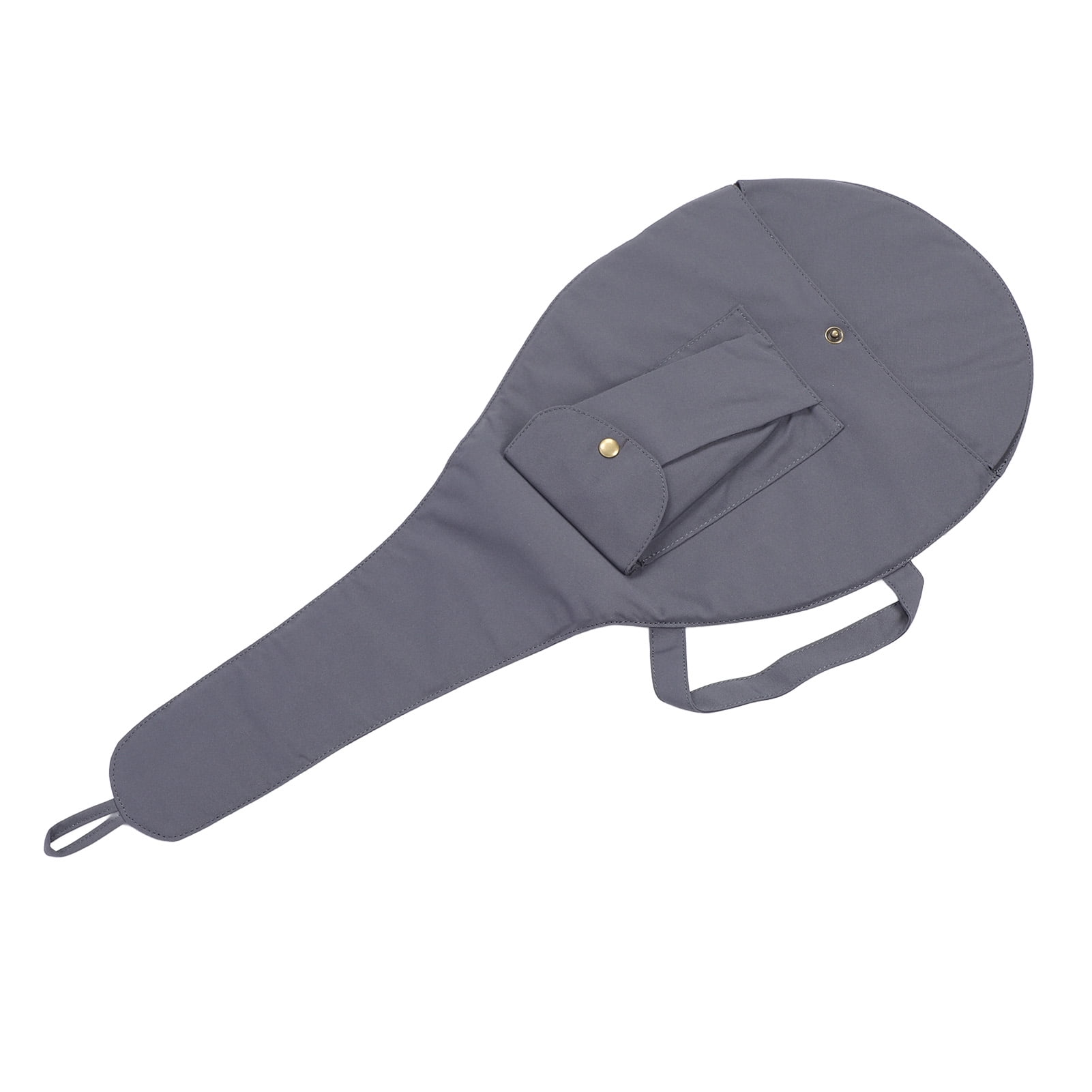 YAHHU Unisex Single Tennis Racket Cover Canvas Racquet Bag with Adjustable Shoulder Strap for Men and Women, Grey (16.54 inches / 42 cm)