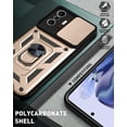 thumbnail image 2 of Case for Xiaomi Mi 11T with Slide Camera Cover,Military Grade Heavy Duty Protection Phone Case Cover with Magnetic Ring Kickstand for Xiaomi Mi 11T Pro/11T 4G SJ Gold, 2 of 14