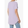 thumbnail image 4 of TheMogan Women's PLUS Basic Crew Neck Round Hem Short Sleeve Draped Jersey Tee, 4 of 6