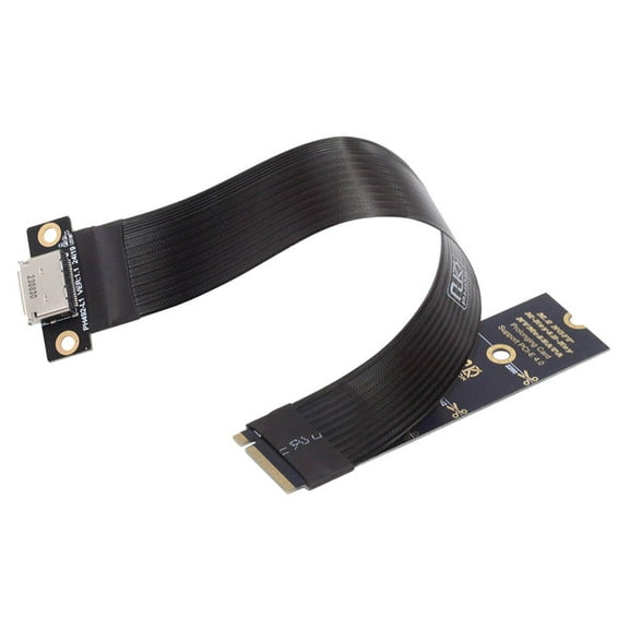 Xiwai 2280 NGFF PCI-E4.0 M.2 M-key to Oculink SFF-8612 SFF-8611 Host Cable 15cm for NVME U.2 SSD eGPU