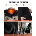 thumbnail image 4 of ARRIS Heated Hunting Jacket for men, Camo Electric Size Adjustable 7.4V Heating Coat with Battery for Hunting-XXXL, 4 of 8