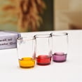 thumbnail image 6 of 6 Pack Colored Shot Glasses, 1.5 Oz Small Clear Heavy Base Shot Glass Set for Whiskey Vodka Spirits & Liquors, 6 of 7
