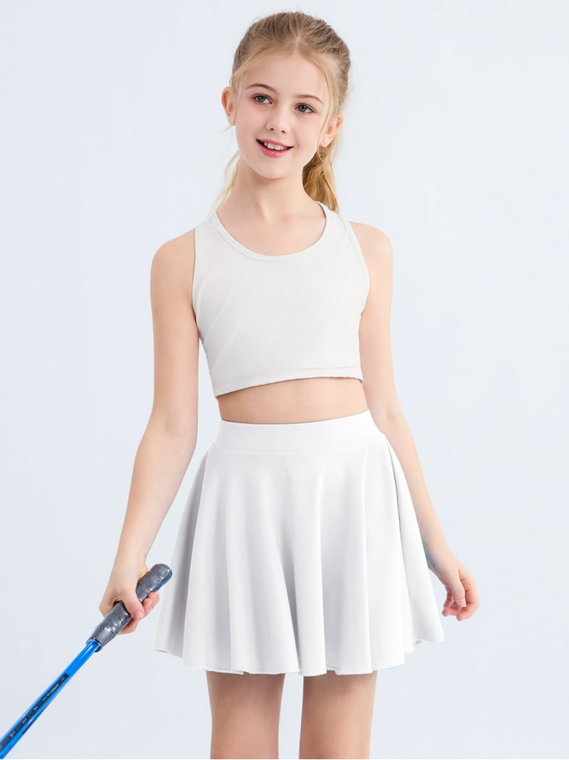 SILVERCELL 3-16Y Teens Girls Casual Mini Skirts with Liner, Kids