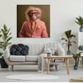 thumbnail image 3 of Stupell Industries Stylish Monkey Portrait Animals & Insects Painting Gallery Wrapped Canvas Art Print Wall Art, 36 x 36, 3 of 8