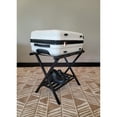 thumbnail image 5 of Solid Bamboo Folding Luggage Rack Brushed Black, 5 of 5