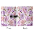 thumbnail image 2 of Leather Notebook with Pen Holder Writing Notepad Includes 100 Pages Lined Journal Lavender and Pink Flowers, 2 of 6