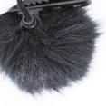 thumbnail image 2 of Inteprter Cubierta de micrófono de pelo artificial para exteriores Parabrisas Soporte de micrófono Wind Muff Cables de audio/vídeo negro, 2 of 6