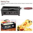 thumbnail image 1 of Garosa Portable Non-Stick Cheese Raclette Rotaster Baking Tray Stove with Wodd Handle Grilling Tool, Mini Raclette, Mini Raclette Set, 1 of 9