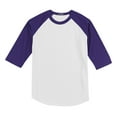 thumbnail image 6 of Yellow Rooster Youth Colorblock Raglan Jersey White/ Purple M, 6 of 7