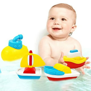 Kiddolab Bath Boat Toys for Toddlers - Pull and Go Toy Boat for Pool Playtime Floating Accessories - Bathtub Toys for 1,2,3 Years Old Babies and Kids