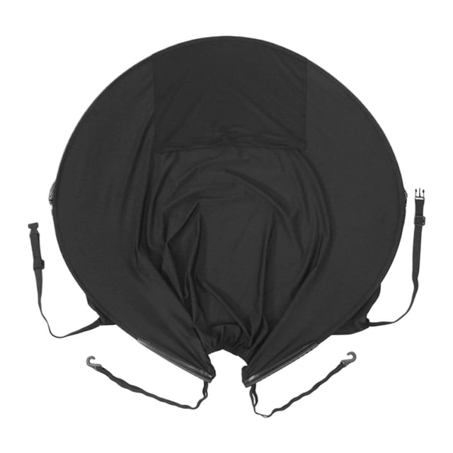 Funda para cochecito de bebé, parasol para exteriores, portátil, fácil de instalar, transpirable, protección solar universal para cochecito de bebé, Negro