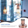thumbnail image 3 of FONDOTIN 1Pc Ceramic Light Holder for Pendant Lamp Base in Brown with Heat Resistance, 3 of 6