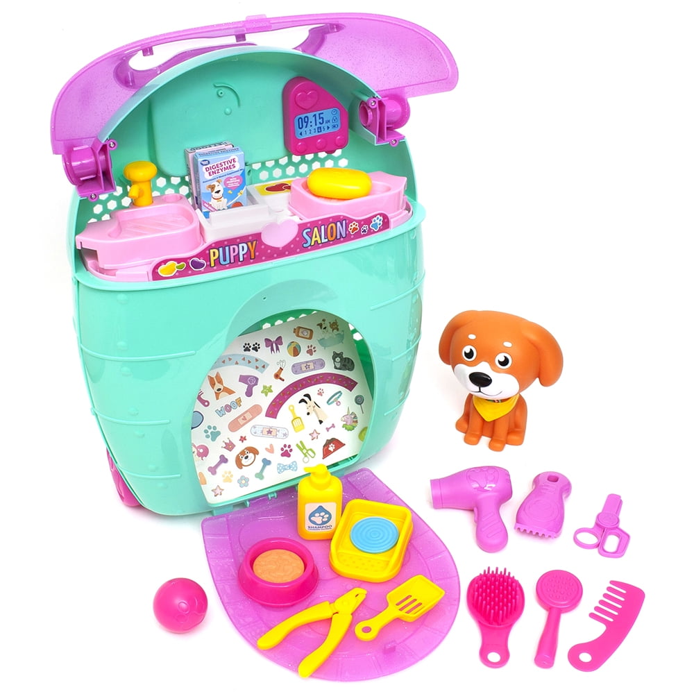 Kid Connection Puppy Salon Playset, 26 Pieces, Baby and Toddler Toy